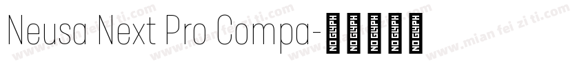 Neusa Next Pro Compa字体转换